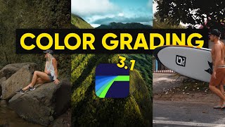 How I Color Grade Using SCOPES in LumaFusion / Moody Green Styles