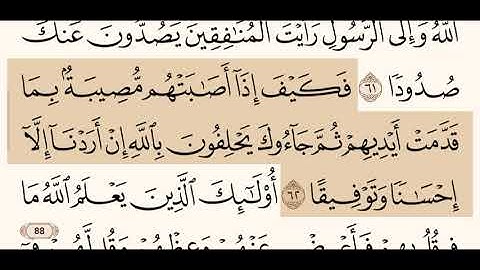 سورة النساء كاملة مكتوبة بصوت الشيخ عبد الرحمن السديس و بدون اعلانات ( أستمع و اقرأ )