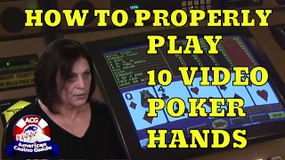 How To Properly Play 10 Common Video Poker Hands with Gambling Expert Linda Boyd • The Jackpot Gents screenshot 4