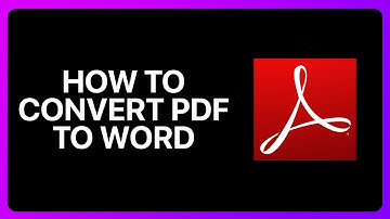How To Convert Pdf To Word In Adobe Acrobat Reader Tutorial