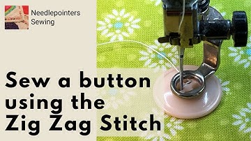 How to Sew Buttons with a Sewing Machine Zig-Zag Stitch