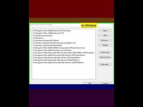 How to add the Python Path to Windows - YouTube