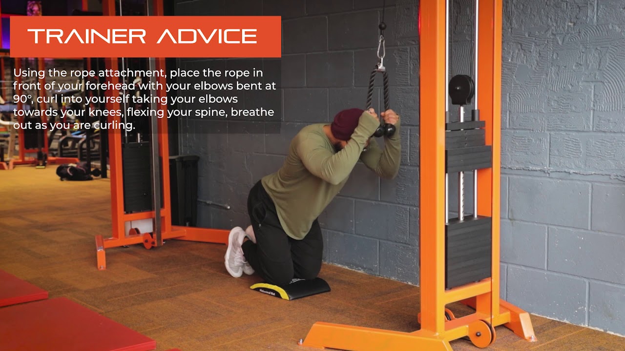 How to perform cable crunch YouTube