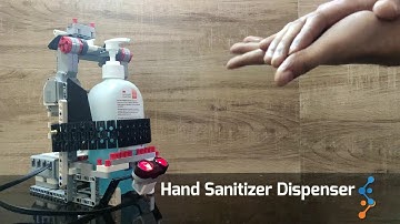 AUTOMATIC TOUCH FREE HAND SANITIZER DISPENSER ROBOT│LEGO EV3 MINDSTORMS
