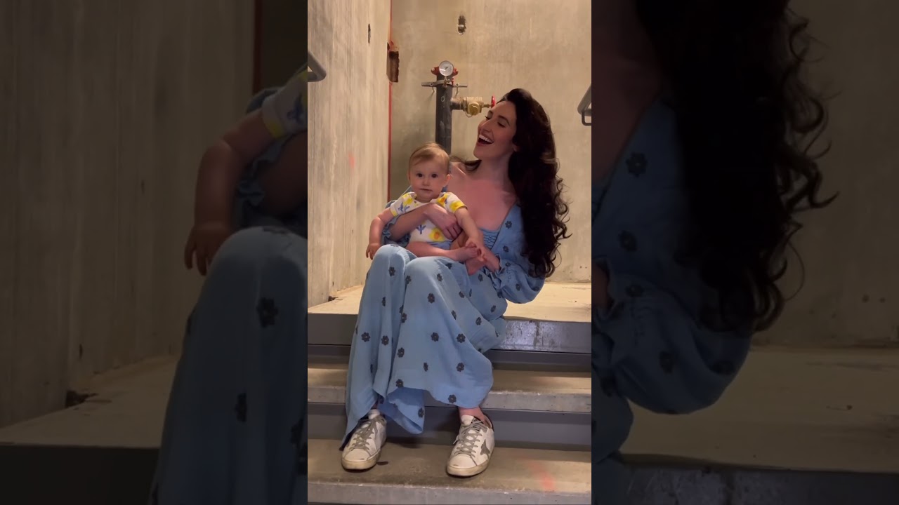 9 months later and she’s singing in the stairwell WITH me 🥹 