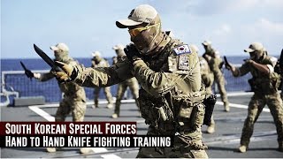 South Korean Special Forces / Hand to Hand Knife fighting training Resimi