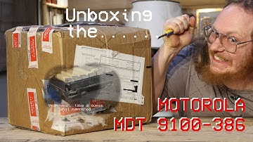 Motorola MDT 9100-386 Unboxing and Initial Inspection