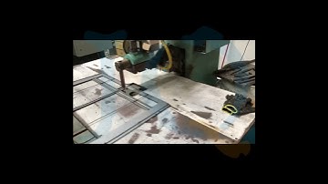 How are the metal panels of retail display shelves spot welded in this video you can get the answer