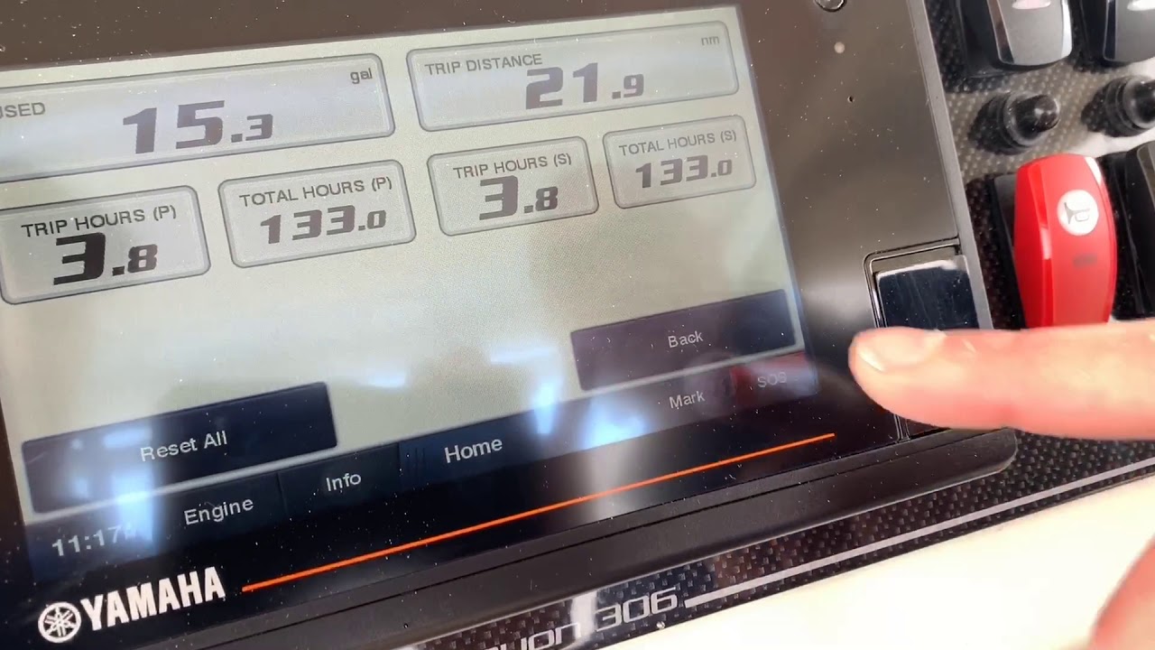 How To Find your Engine hours Yamaha CL7 YouTube