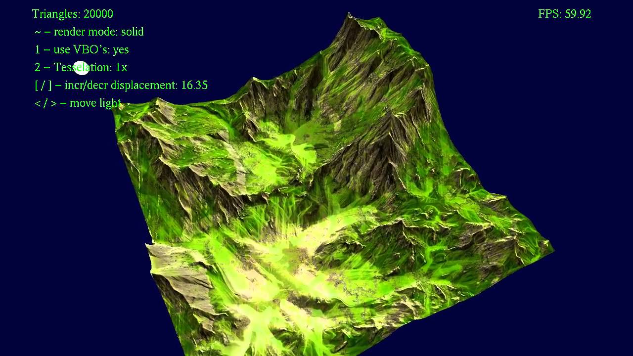 HeightMap, NormalMap with GLSL shaders - YouTube