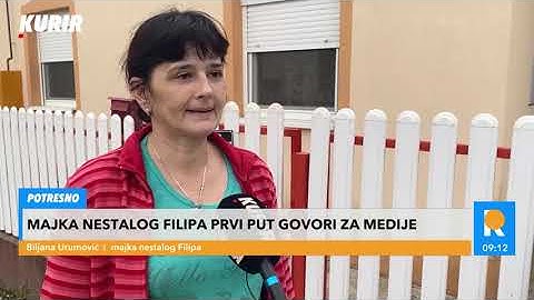 Majka nestalog Filipa: "Teško je čim uđem u njegovu sobu! KAKO SU MOGLI DA JAVE DA JE UMRO?"