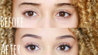 My Natural Eyebrow Routine! Tweezing, Shaving, + Fill-in