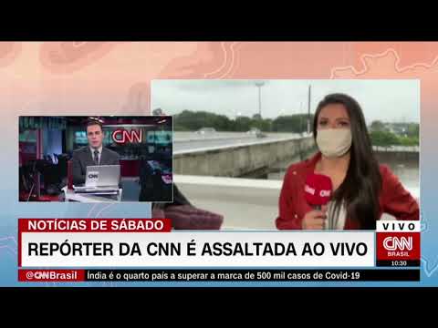 JORNALISTA DA CNN SENDO ASSALTADA AO VIVO.O BRASIL NÃO É PARA AMADORES!
