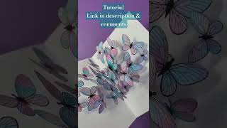 Tutorial How to make a pop up floating Butterfly card FREE PDF WOW #butterfly