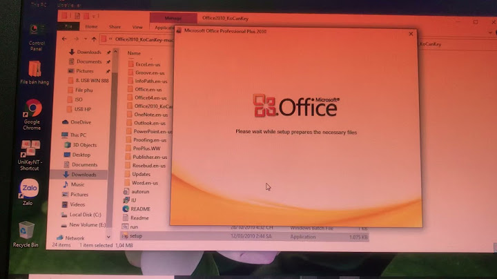 Hướng dẫn active cho office pro plus 2010