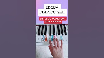 Little Do You Know - Alex & Sierra (Piano Tutorial) #littledoyouknow #alexandsierra #pianobeginner