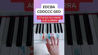 Little Do You Know - Alex & Sierra (Piano Tutorial) #littledoyouknow #alexandsierra #pianobeginner