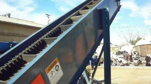 HC Davis 12" Wide Inclined Cleated Belt Conveyor - Item# S740861