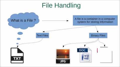Introduction to File Handling in Python with File Path and Types of Files | SPPU FE PPS | Acadflip