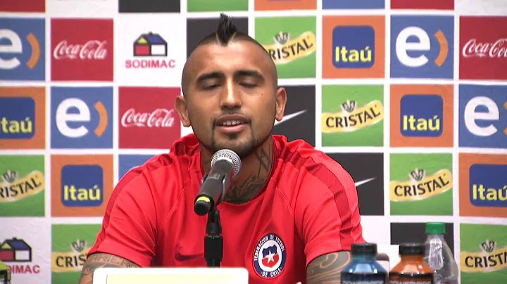 Conferencia de prensa de la Selección Chile con Arturo Vidal