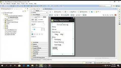 Cara Membuat Aplikasi Sederhana Menu Makanan menggunakan EGlPSE