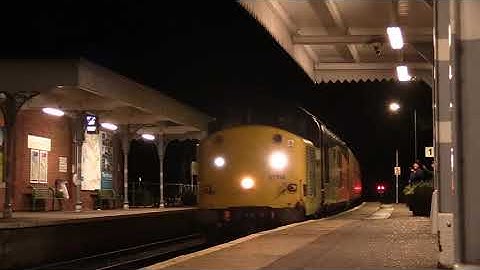 Colas Rail 37116 powers past Wroxham with 3Q67 Ultrasonic test train
