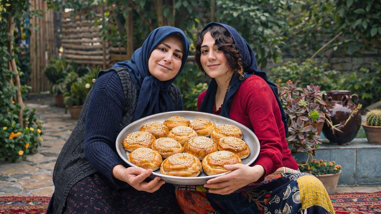 Village lifestyle | Cooking Persian local cookies in the village