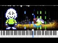 Undertale // His Theme | LyricWulf Piano Tutorial on Synthesia // TuTORIEL // OST 90