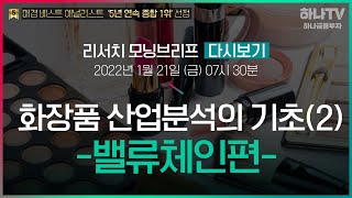 220121 화장품 산업분석의 기초(2)-밸류체인편 l 브랜드는 대 중국 인지도 관건... l 리서치센터 모닝브리프