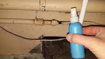 Finding gas leaks with soap bubbles