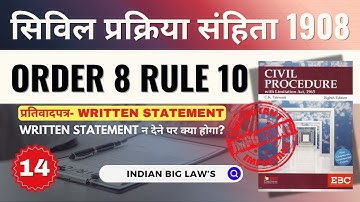 CPC Order 8 Rule 10 | What Happens If Defendant Fails to File WS #cpc #advocate #highcourt #law #yt 