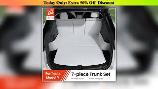 Slide YZ For Tesla Model Y Juniper 2021-2025 Leather Trunk Mats Fully Surrounded Waterproof Non-Sli