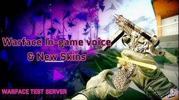 In-Game VOICE CHAT & New gun skins - WARFACE TEST SERVER