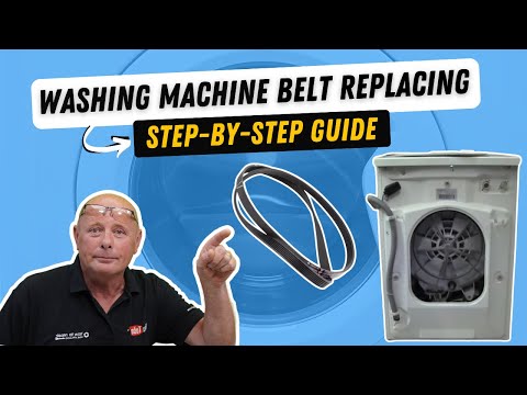 How To Replace Or Fit A Washing Machine Belt.