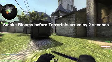 de_cobblestone smoke for B main from CT spawn