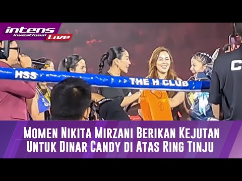 LIVE! Momen Dinar Candy Diberi Surprise Oleh Nikita Mirzani Di Ring