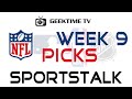 NFL Week 9 Picks