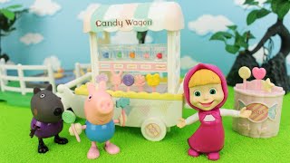 Peppa Pig Português Brasil | Barraquinha de Doces da Masha e o Urso | Desenhos Animados