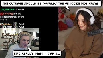 xQc Reacts to Valkyrae Talking about Hasan Abusing his Dog