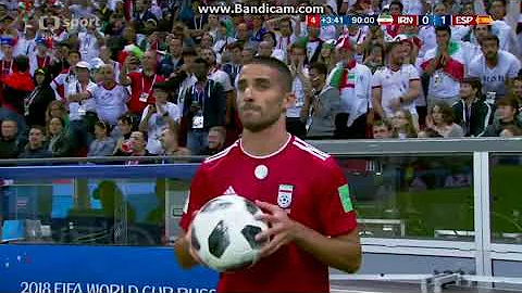 Iran - Spain world cup 2018 the worst throw-in of all time by Milad Mohammadi