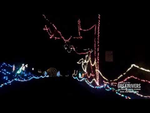 Vidéo: Christmas Wonderland au Rock Spring Park à Alton