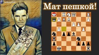 Шахматы. Рашид Нежметдинов. Жертва ферзя и мат пешкой!