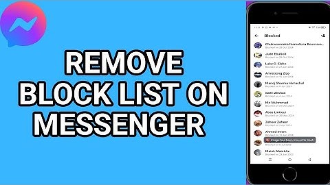 How to Remove Block List in Messenger | Delete Block List on Messenger (2025)