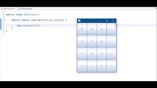 Java GUI 4 تصميم ألة حاسبة 1