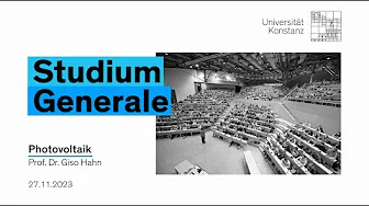 „Photovoltaik – aktuelle Forschung“ – Prof. Giso Hahn (Universität Konstanz) thumbnail
