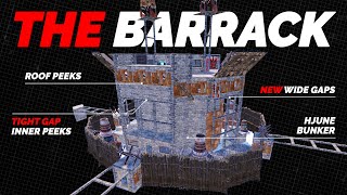 Rust Base Design - Wide Gap 2x2 /w Tight Gap Inner Peeks Shell Small Group Base Building Tutorial