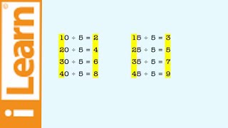 In this lesson, you'll learn the division tables for number 5 using
strategies that make it easier. http://www.ilearn.com/multidevilearn
provides profess...