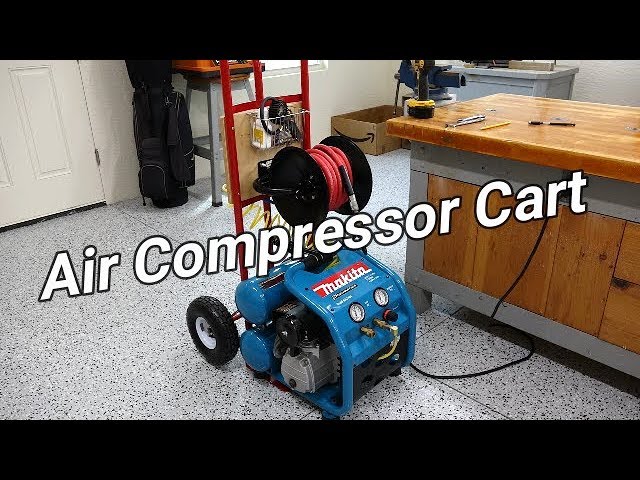 Portable Air Hose Reel - a DIY cart using SteelTek 