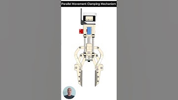 Parallel Movement Clamping Mechanism #machine #mechanical #engineering #project #3d #solidworks #cad