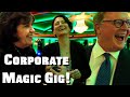 Real world corporate magic gig  walk around magic